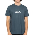 Camiseta Quiksilver Impaired Logo DNA Masculina AZUL ESCURO