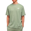 Camiseta Puma Ess Relaxed No.1 Logo Lux Army Masculina VERDE