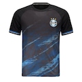 Camiseta Betel Grêmio Grain Masculina PRETO/AZUL