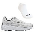 Tênis Fila Runner 2K + Meia Cano Curto - Masculino BRANCO/PRETO