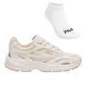 Tênis Fila Runner 2K + Meia Cano Curto - Feminino BEGE