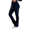 Calça Legging Flare Cotelê Vekyo Veludo Feminina AZUL