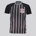 Camisa Corinthians Raglan Dry Masculina PRETO