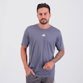 Camiseta adidas Own The Run Base Basic Tee CINZA