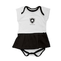 Vestido Body Infantil Torcida Baby Botafogo BRANCO/PRETO
