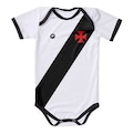 Body Torcida Baby Vasco Listrado Proteção UV BRANCO/PRETO