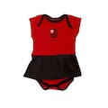 Vestido Body Infantil Torcida Baby Flamengo VERMELHO/PRETO