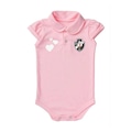Body Torcida Baby Polo Vasco Infantil ROSA CLA/PRETO