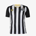 Camisa Do Santos Umbro Masculina Of.2 2025 (Torcedor) Nº10 C/Nome PRETO/AMARELO