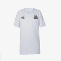 Camisa Do Santos Umbro Infantil Of.1 2025 BRANCO