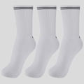Kit Meia Lupo Sport Básica Cano Longo 3 Pares Unissex BRANCO