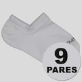 Kit Meia Lupo Sport Sapatilha 9 Pares Unissex BRANCO