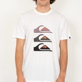 Camiseta Quiksilver Three Logo SM26 Masculina BRANCO