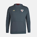Blusão com Capuz New Balance Viagem Spfc 2025 Masculino CINZA
