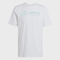 Camiseta adidas Estampada Mercedes-AMG DNA - Masculina BRANCO