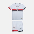 Kit Uniforme de Futebol do São Paulo I 24/25 New Balance Infantil BRANCO