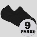 Kit Meia Lupo Sport Sapatilha 9 Pares Unissex PRETO