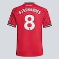 Camisa Manchester United Home 2026 Adidas 8 B. Fernandes Infantil VERMELHO