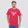 Camiseta NBA Chicago Bulls Spray Masculina VERMELHO
