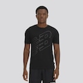 Camiseta New Balance Tenacity Logo Masculina PRETO