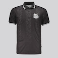 Camisa Polo do Santos Fish Masculina PRETO