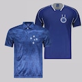 Kit 2 Camisas Cruzeiro Retrô 1993 e 2003 Masculina AZUL