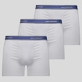 Kit 3 Cuecas Lupo Boxer com Elastano Masculina BRANCO