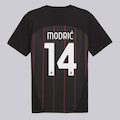 Camisa Milan Pré-Jogo 2025 14 Modric Puma Masculino PRETO