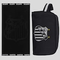 Kit Necessaire Nylon e Toalha de Banho Bouton Santos PRETO