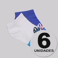 Kit Meia Puma Sapatilha 6 Pares Infantil BRANCO