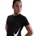 Camiseta Dri-FIT Nike Swoosh Feminina PRETO