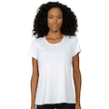 Camiseta Run More Alongada Essencial Feminina BRANCO