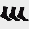 Kit 3 Pares Meia Hoahi Cano Alto Unissex PRETO