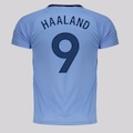 Camisa Manchester City Dash9 Haaland Infantil AZUL