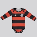 Body Proteção UV Manga Longa Flamengo Infantil VERMELHO