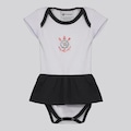Body Vestido Corinthians Infantil BRANCO