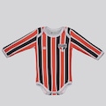 Body Proteção UV Manga Longa São Paulo Infantil VERMELHO