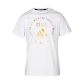 Camiseta adidas Community Line BJJ Masculina BRANCO