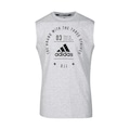 Camiseta Regata adidas Community Line BJJ Masculina CINZA