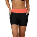 Bermuda Run More com Bolso Beach Tennis Feminina PRETO