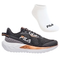 Kit Tênis Feminino Fila Diffusion + Meia PRETO/BRONZE