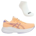 Kit Tênis Feminino Asics Gel-Excite 11 + Meia LARANJA/ROXO