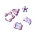 Jibbitz Crocs Girl Gamer Pack com 5 Peças BRANCO