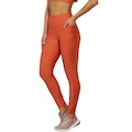 Calça Legging Run More Mix Texture Feminina VERMELHO