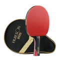 Kit Tênis de Mesa Hueison 1 Raq 5 Estrela e 1 Capa VERMELHO