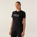 Camiseta Fila Regular Basic Outline Feminina PRETO