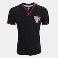 Camisa São Paulo Vintage RetrôMania Masculina PRETO