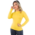 Camiseta Térmica Proteção UV Vekyo ML Musculação AMARELO