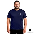 Camiseta Diadora Small Logo Plus Size Masculina AZUL ESCURO