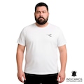 Camiseta Diadora Small Logo Plus Size Masculina BRANCO